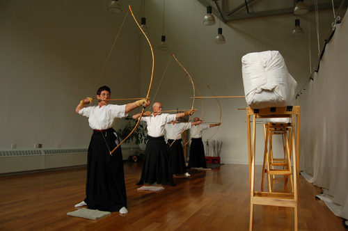 Lj Stewart, Vermont Kyudo, Barnet Tradepost Wellness Center, Barnet, Vermont